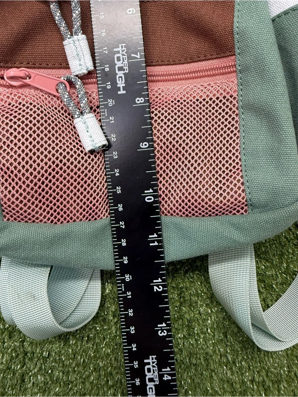 Kavu Patty Pack Backpack Purse Bag Colorblock Green Peach White Travel Outdoor